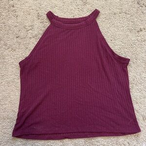 Maroon Halter Top